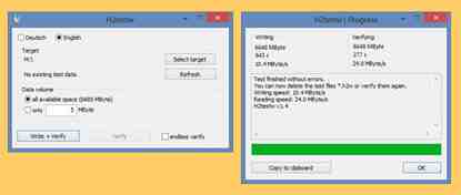 h2testw freeware memorije za otkrivanje lažnih USB flash diskova, SD kartica i SSD diska
