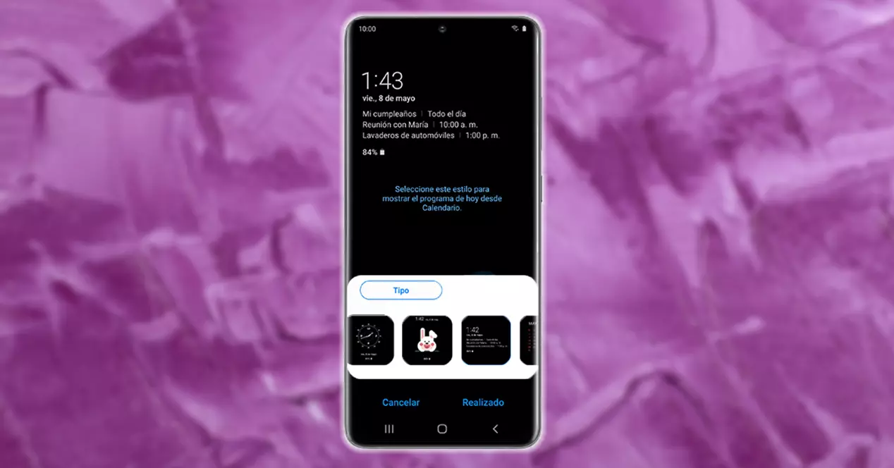 customize the lock screen of a Samsung mobile
